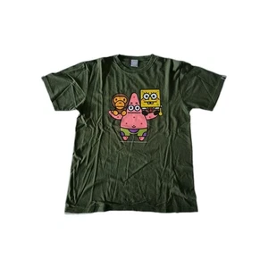 Baby Milo "Ape Shall Never Kill Ape" Spongebob Schwammkopf Tshirt Gr. L Olivgrün - Bild 1 von 7