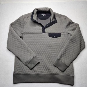 Suéter Pullover Acolchado UNTUCKit Para Hombre Carufe Cuarto 1/4 A Presión Talla Pequeña Gris - Imagen 1 de 10