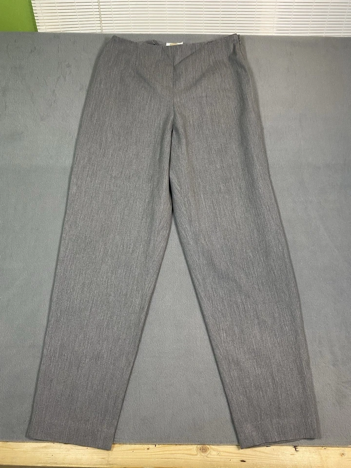 Pantalones/pantalones Talbots para mujer talla 8/10 gris elástico regular cremallera lateral usados en excelente estado Foto 1 de 4