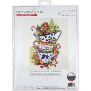 Dimensions Counted Cross Stitch Kit 8"X10"-Christmas Tea (14 Stück) - 5A002G8X-1 - Bild 1 von 7