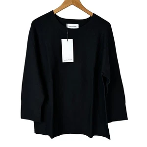 Maglione donna nuovo con etichette Ministry of Supply stampa 3D maglia slouchy nero piccolo USA - Foto 1 di 7
