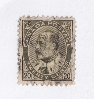 MATT'S STAMPS SCOTT CANADA #94 EDWARD VII 10-CENT ISSUE OF 1904, USED CV$50 - Image 1 of 3