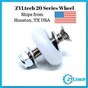 Rueda/rodamiento ZYLtech serie 20 para extrusión de aluminio 2020 con herrajes - Imagen 1 de 1
