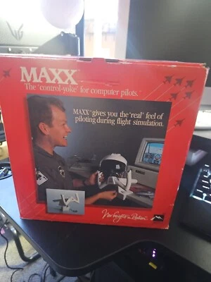 Vintage Maxx Flight Simulator Yoke Throttle Control, Windows 95 98 DOS Untested - Image 1 of 4
