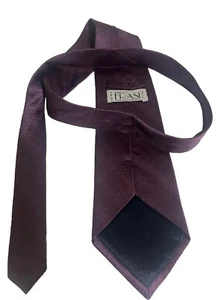 Corbata vintage Umberto Frasi hecha a mano 100 % seda fina, púrpura - Imagen 1 de 6