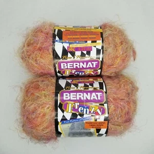 SKEIN/BALL OF (DISCONTINUED) BERNAT FRENZY YARN - COLOR #55605 Outrageous Orange - Picture 1 of 4