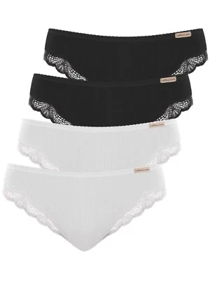 4er Pack Jazz Pants für Damen Low Cut der Marke comazo earth, Gr. 36-46