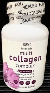 Multi Collagen 8 in 1 Complex for Women ~ 60 Capsules ~ Type I, II, III, V, X - Picture 1 of 6