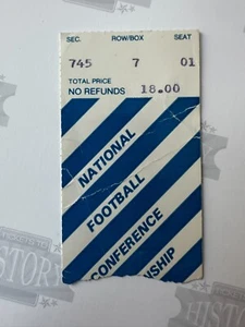 Boleto de campeonato de la NFC 1980 Dallas Cowboys at Philadelphi Eagles 1/11/81 - Imagen 1 de 2