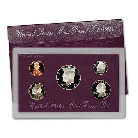 1991 US Mint Proof Set in OGP Cover