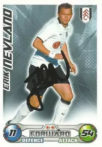 TARJETA COLECCIONABLE ERIK NEVLAND* FIRMADA FULHAM 2008/2009 MATCH ATTAX + CERTIFICADO DE AUTENTICIDAD - Imagen 1 de 1