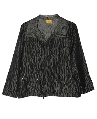 RUBY RD Jacket Black & Gray Size Medium Fashion Jacket - Image 1 of 2