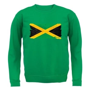 Jamaica Grunge Stil Flagge - Kinder Kapuzenpulli / Pullover - Love Kingston - Photo 1/20