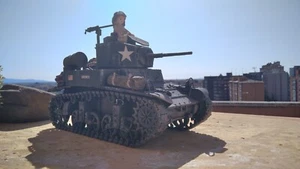 PLAYMOBIL CUSTOM TANQUE STUART (3D) +SUBOFICIAL (FRANCIA-1945) REF-001 - Imagen 1 de 10