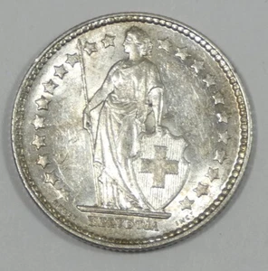 1905-B Switzerland Silver Half Franc Nice ALMOST UNCIRCULATED - Picture 1 of 4