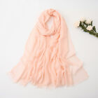 Soft Cotton Linen Scarf Shawls Muslim Hijab Plain Wraps Women's Scarves 90X190cm