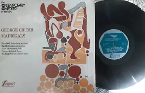 GEORGE CRUMB MADRIGALS SEHR GUTER ZUSTAND + VINYLJACKE IST IN SCHRUMPF - Bild 1 von 2