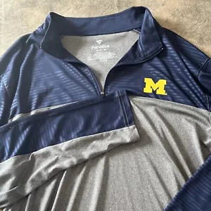 MIchigan Wolverines Pullover Men's XL Fanatics ROCKET FISH Gym Active Shirt - Picture 1 of 9