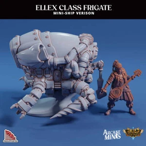 Mini barco Sordane Publishing Arcane Minis impreso en 3D - Fragata Ellex 28 32 mm D&D - Imagen 1 de 5