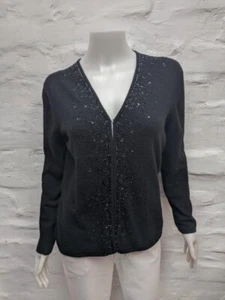 Ballantyne 5 Women's 100% Cashmere Cardigan made in Scotland - Picture 1 of 8