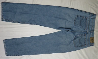 RALPH LAUREN CHAPS MENS BLUE JEANS 31X34 VINTAGE STRAIGHT LEG 100% COTTON DENIM - Image 1 of 4