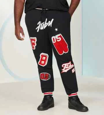 PANTALONES DEPORTIVOS FUBU ORIGINALES "OG" NEGROS TALLA: XLT NUEVOS CON ETIQUETAS HALLAZGO RARO Foto 1 de 2