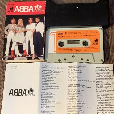 ABBA The Album JAPAN CASSETTE DCP-1508 w/ SLIP CASE (Different artwork) + INSERT - Image 1 of 4