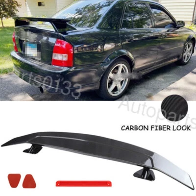 46'' Car Rear Trunk Spoiler Wing Lip W/Adhesive For Mazda Mazda3 Mazda6 Protege Foto 1 de 4