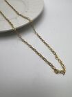 10k Yellow Gold Intricate Chain Necklace 6grams, 36.5"x4mm Spring Ring Closure