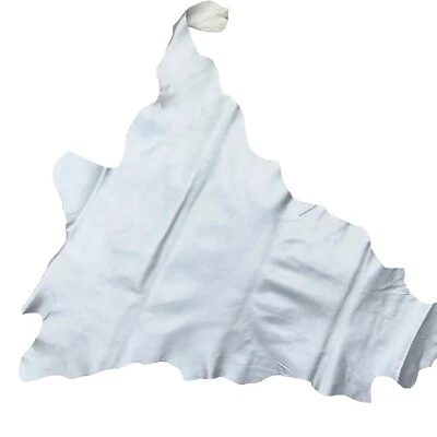 Cuero impermeable canguro curtido vegetal plateado metálico, piel genuina de grano completo Foto 1 de 4