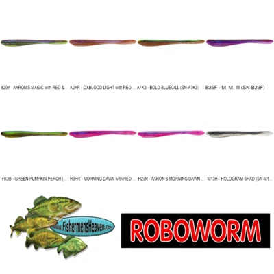 Roboworm ( SN ) Sculpin Goby 4 Inch 8 Pack Pick from 8 Colors FREE SHIPPING - Image 1 of 4
