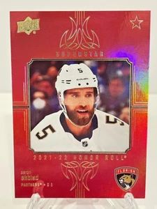 2021-22 Upper Deck Superstar #HR-86 Aaron Ekblad Honor Roll Red Rainbow NHL - Picture 1 of 2