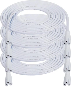 4FT 6FT 10FT Connector Cable Extension Cord 3-Pin T5 T8 T20 Tube Light Fixture - Picture 1 of 14