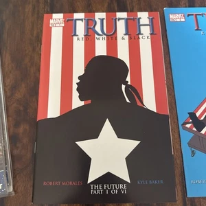 TRUTH RED WHITE & BLACK 1-7 NM- 1st ISAIAH BRADLEY CAPTAIN AMERICA - Picture 1 of 6