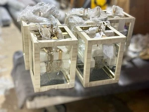 Serena & Lily Greenport Lantern-Beige/Brass - Picture 1 of 1