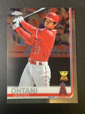 2019 Topps Chrome Shohei Ohtani Rookie Gold Cup MVP LA Angels Dodgers - Image 1 of 2