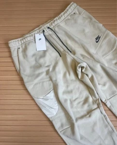 Nike Tech Fleece Joggers XXL 2XL Orewood Biege Mens Taper Utility Pants - Picture 1 of 9