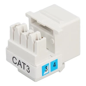 50x RJ11 Voice Module 90 Degrees Punch Down Stable Corrosion Resistance Telep CB - Afbeelding 1 van 24