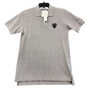 Polo uomo Comme Des Garçons PLAY maglia manica corta grigia taglia small NUOVA CON ETICHETTE - Foto 1 di 4