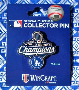 2025 MLB World Series Champions Los Angeles Dodgers Pin Lapel Collector Official - Picture 1 of 1