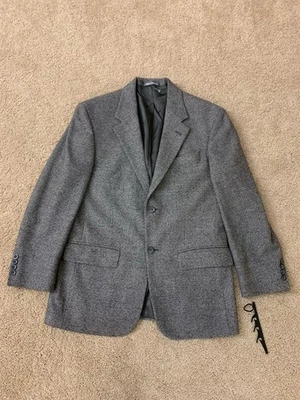Chaqueta de Tweed Gris 100% Lana Blazer Abrigo Deportivo Chaqueta Pequeña 38S de Colección Foto 1 de 4
