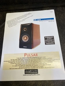 JosephAudio Pulsar Speaker Brochure - Picture 1 of 5