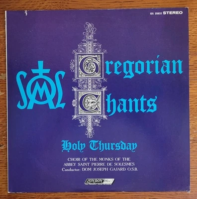 GREGORIAN CHANTS Good Friday 60s LONDON STEREO Rare STEREOPHONIC VG+/VG+ UK Prs - Image 1 of 4