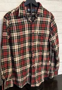 Vintage Polo by Ralph Lauren Herren Heavy Flannel Hemd L rot kariert 90s Y2K - Bild 1 von 5