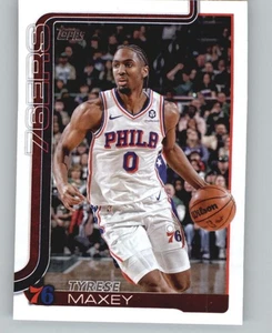 2025-26 Topps Flagship Basketball Tyrese Maxey - Picture 1 of 2
