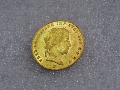 1841 - E Hungary 1 Ducat Transylvania Gold Coin of Ferdinand I  Luster AU - Image 1 of 4