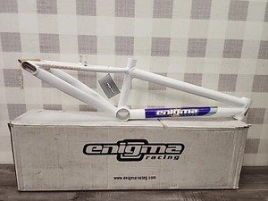 Enigma Racing Bmx Old School Bike Frame All PRO 21 White Rare New ✅ - Picture 1 of 8