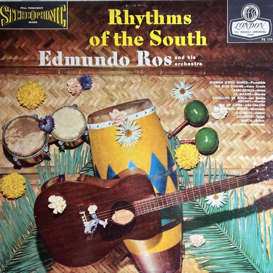 EDMUNDO ROS -RHYTHMS OF THE SOUTH LONDON RECORDS PS 114 VINYL RECORD BLUEBACK LP - Image 1 of 4