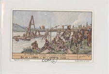 1950s Liebig The Gallic War French Le Pont Sur Le Rhin #3 z6d