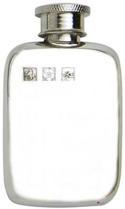 Kleiner Flachmann schlichtes Design mit Touch Mark Schraubverschluss tolles persönliches Geschenk - Bild 1 von 1